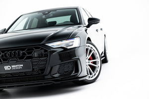 Maxton frontsplitter til Audi A6 S-Line / S6 C8 / C8 Facelift – blank sort – billede 6 af 8