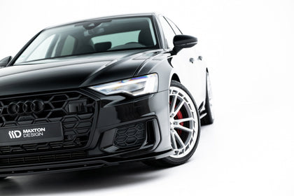 Maxton frontsplitter til Audi A6 S-Line / S6 C8 / C8 Facelift – blank sort – billede 6 af 8