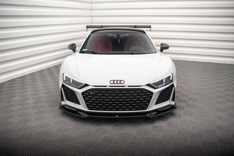 Maxton Front Splitter V.3 Audi R8 Mk2 Facelift - Gloss Black