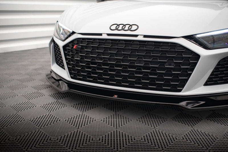 Maxton Front Splitter V.3 Audi R8 Mk2 Facelift - Gloss Black