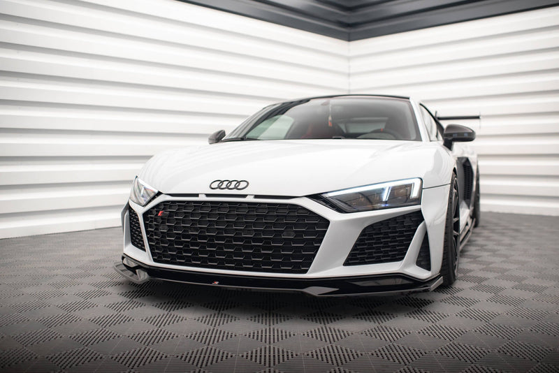 Maxton Front Splitter V.3 Audi R8 Mk2 Facelift - Gloss Black