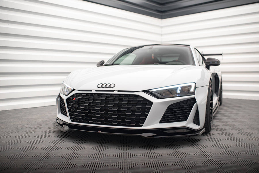Maxton Front Splitter V.3 Audi R8 Mk2 Facelift - Gloss Black