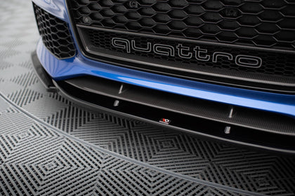 Maxton Front Splitter V.3 Audi RS6 C7 - Gloss Black