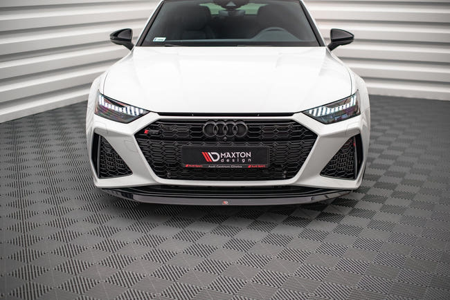 Maxton Front Splitter V.3 Audi RS6 C8 / RS7 C8 - Gloss Black