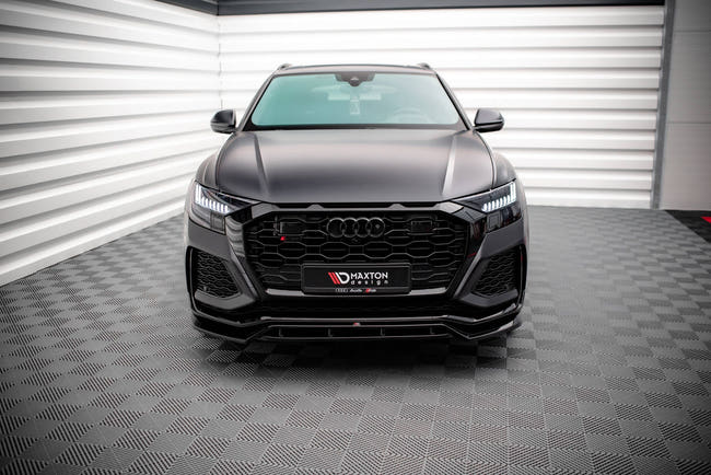 Maxton Front Splitter V.3 Audi RSQ8 Mk1 - Gloss Black