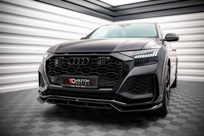 Maxton Front Splitter V.3 Audi RSQ8 Mk1 - Gloss Black