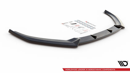 Maxton frontsplitter til Audi S3 / A3 S-Line 8V Facelift Sedan – blank sort – billede 6 af 7