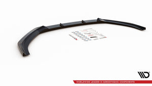 Maxton frontsplitter til Audi S3 / A3 S-Line 8V Facelift Sedan – blank sort – billede 7 af 7