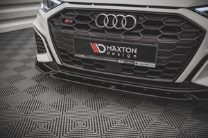 Maxton frontsplitter til Audi S3 / A3 S-Line 8Y – blank sort – billede 3 af 5