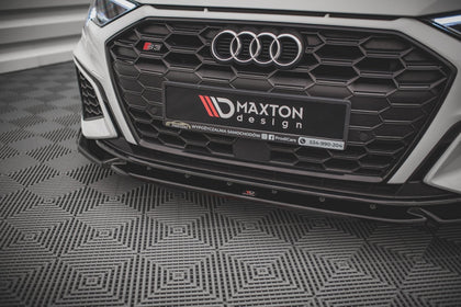 Maxton frontsplitter til Audi S3 / A3 S-Line 8Y – blank sort – billede 3 af 5