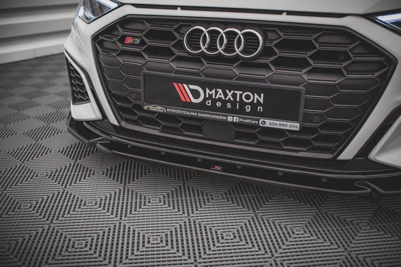 Maxton frontsplitter til Audi S3 / A3 S-Line 8Y – blank sort – billede 3 af 5