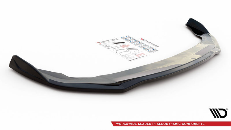 Maxton frontsplitter til BMW 2 Gran Coupe M-Pack / M235i F44 – blank sort – billede 3 af 4