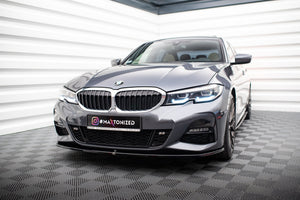 Maxton frontsplitter til BMW 3 M-Pack G20 – blank sort – billede 1 af 4