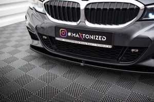 Maxton frontsplitter til BMW 3 M-Pack G20 – blank sort – billede 2 af 4