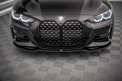 Maxton frontsplitter til BMW 4 M-Pack / M440i G22 / G23 / G22 Facelift / G23 Facelift – blank sort – billede 2 af 4