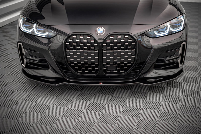 Maxton frontsplitter til BMW 4 M-Pack / M440i G22 / G23 / G22 Facelift / G23 Facelift – blank sort – billede 2 af 4