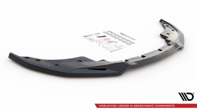 Maxton frontsplitter til BMW 4 M-Pack / M440i G22 / G23 / G22 Facelift / G23 Facelift – blank sort – billede 3 af 4