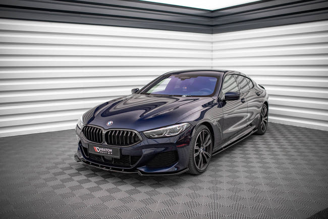 Maxton frontsplitter til BMW 8 Coupe G15 / 8 Gran Coupe M-pack G16 – blank sort – billede 2 af 4