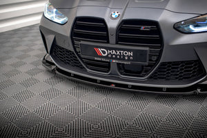 Maxton frontsplitter til BMW M3 Sedan / Touring G80 / G81 – blank sort – billede 2 af 4