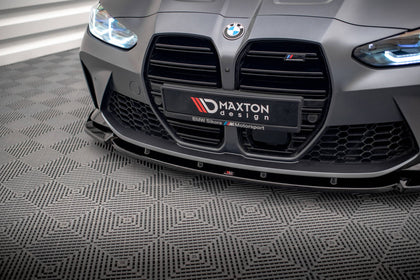 Maxton frontsplitter til BMW M3 Sedan / Touring G80 / G81 – blank sort – billede 2 af 4