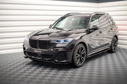 Maxton frontsplitter til BMW X7 M-Pack G07 – blank sort – billede 1 af 4