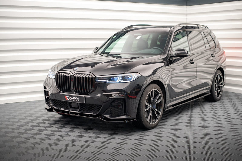 Maxton frontsplitter til BMW X7 M-Pack G07 – blank sort – billede 1 af 4