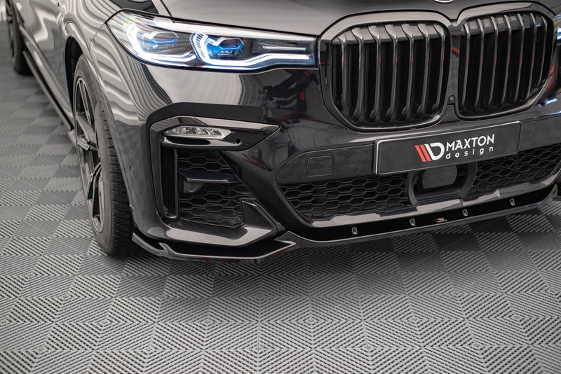 Maxton frontsplitter til BMW X7 M-Pack G07 – blank sort – billede 2 af 4