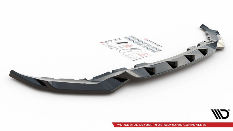 Maxton frontsplitter til BMW X7 M-Pack G07 – blank sort – billede 3 af 4