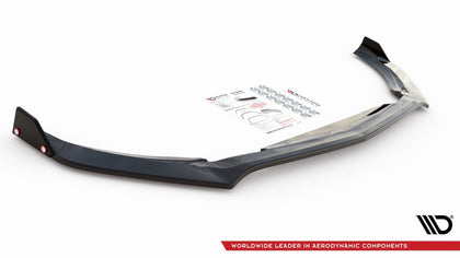 Maxton frontsplitter til Mercedes-AMG A 45 S Aero Pack W177 – blank sort – billede 3 af 4
