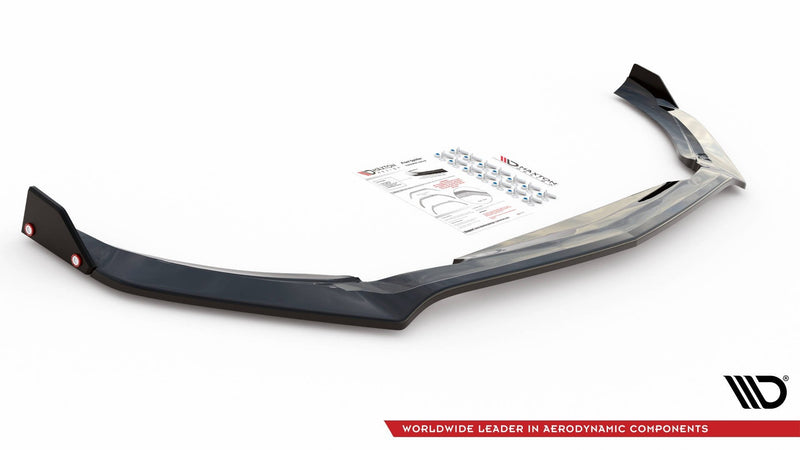 Maxton frontsplitter til Mercedes-AMG A 45 S Aero Pack W177 – blank sort – billede 3 af 4