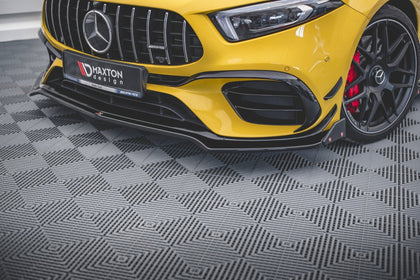 Maxton frontsplitter til Mercedes-AMG A 45 S Aero Pack W177 – blank sort – billede 2 af 4
