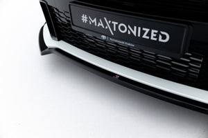 Maxton Front Splitter + Flaps V.3 Toyota Gr Yaris Mk4 - Gloss Black