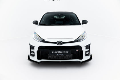 Maxton Front Splitter + Flaps V.3 Toyota Gr Yaris Mk4 - Gloss Black
