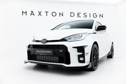 Maxton Front Splitter + Flaps V.3 Toyota Gr Yaris Mk4 - Gloss Black