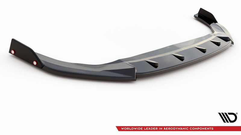 Maxton frontsplitter til Volkswagen Golf GTI / GTE / GTD / R-Line Mk8 – blank sort – billede 4 af 5