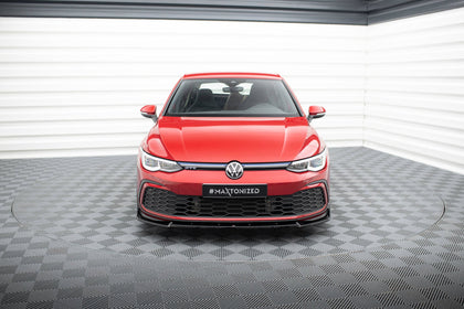 Maxton frontsplitter til Volkswagen Golf GTI / GTE / GTD / R-Line Mk8 – blank sort – billede 2 af 5