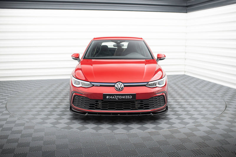 Maxton frontsplitter til Volkswagen Golf GTI / GTE / GTD / R-Line Mk8 – blank sort – billede 2 af 5