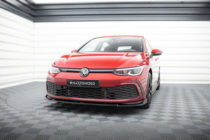 Maxton frontsplitter til Volkswagen Golf GTI / GTE / GTD / R-Line Mk8 – blank sort – billede 1 af 5