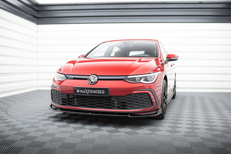 Maxton frontsplitter til Volkswagen Golf GTI / GTE / GTD / R-Line Mk8 – blank sort – billede 1 af 5