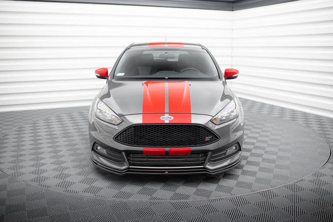 Maxton frontsplitter til Ford Focus ST Mk3 Facelift – blank sort – billede 2 af 5