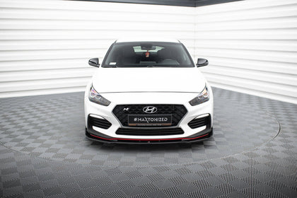 Maxton frontsplitter til Hyundai I30 N Mk3 Hatchback/ Fastback – blank sort – billede 2 af 5