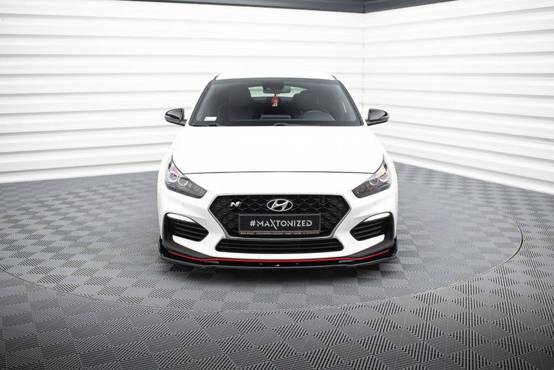 Maxton frontsplitter til Hyundai I30 N Mk3 Hatchback/ Fastback – blank sort – billede 2 af 5