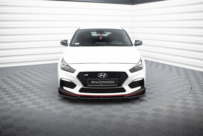 Maxton frontsplitter til Hyundai I30 N Mk3 Hatchback/ Fastback – blank sort – billede 2 af 5