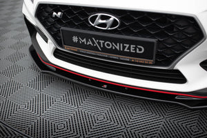 Maxton frontsplitter til Hyundai I30 N Mk3 Hatchback/ Fastback – blank sort – billede 3 af 5
