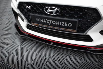 Maxton frontsplitter til Hyundai I30 N Mk3 Hatchback/ Fastback – blank sort – billede 3 af 5