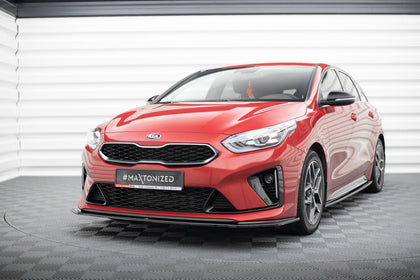 Maxton Front Splitter V.3 Kia Proceed Gt Mk 3 - Gloss Black