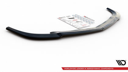 Maxton frontsplitter til Mercedes-Benz C Coupe / Sedan / Estate AMG-Line C204 / W204 Facelift / S204 Facelift – blank sort – billede 1 af 2