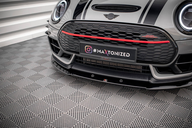 Maxton Front Splitter V.2 Mini Cooper Clubman John Cooper Works F54  - Gloss Black