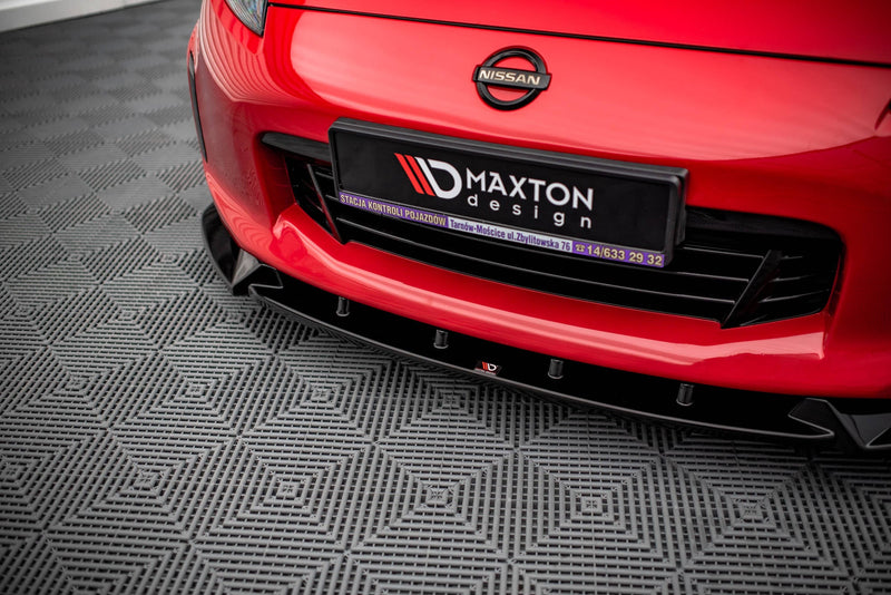 Maxton frontsplitter til Nissan 370Z Facelift – blank sort – billede 3 af 5