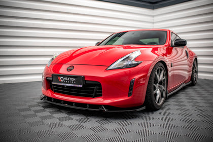 Maxton frontsplitter til Nissan 370Z Facelift – blank sort – billede 1 af 5